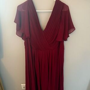 Elegant formal midi dress.